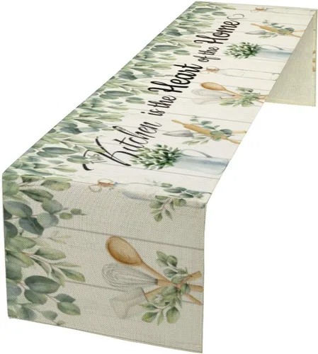 Vista 28 de Camino de mesa de mariposa, acuarela púrpura con mariposas de ensueño, camino de mesa para el hogar, interior, exterior, cocina, fiesta, decoración