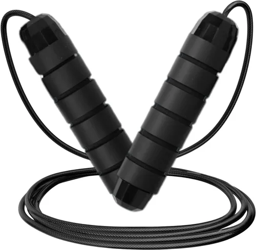 Vista 6 de Limm Adjustable Jump Rope for Workout - All-Purpose Exercise Jump Rope Kids & Adults Love with Tangle-Free, Comfortable Foam Handles - Best