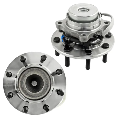 Vista 25 de Detroit Axle - Par de cojinetes de rueda delantera/trasera para Ford Edge 11-14, 09-19 Flex, 13-19 Police Interceptor Sedan, 14-18 Police Sedan
