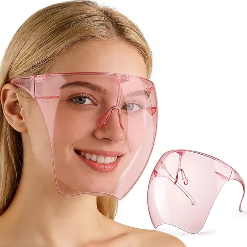Vista 12 de Máscara facial para taladro de uñas, máscara transparente, protección transparente - 1 pieza