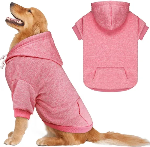 Vista 11 de Suéteres para perros pequeños, sudadera con capucha para perro, suéter de forro polar para mascotas, ropa suave con bolsillo, sudadera con capucha