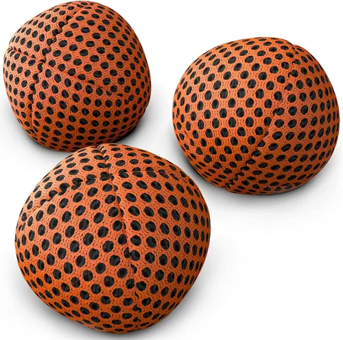 Vista 18 de speevers Juego de 3 pelotas de malabarismo para principiantes y profesionales, 14 colores disponibles, 2 capas de red y estuche de transporte, bolas