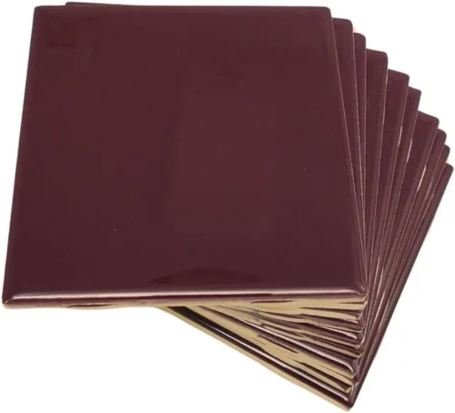 Vista 12 de Tenedos - Caja de 10 piezas para azulejos de cerámica brillantes de 4 1/4 pulgadas, para pared de baño y cocina, acabado brillante, aspecto clásico