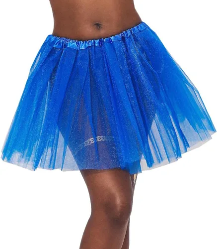 Vista 7 de COSYDAYS Faldas tutú para mujer, tul en capas, tutú para bailar, faldas elásticas para adultos, faldas tutú para mujeres y niñas