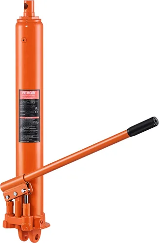 Vista 19 de VEVOR Gato hidráulico de brazo largo, con bomba de pistón individual y base de horquilla, recogedor manual de cereza con mango, para grúas