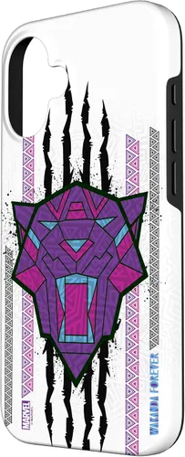 Vista 2 de Funda para iPhone 16 Marvel Black Panther: Wakanda Forever Tribal Logo Panther