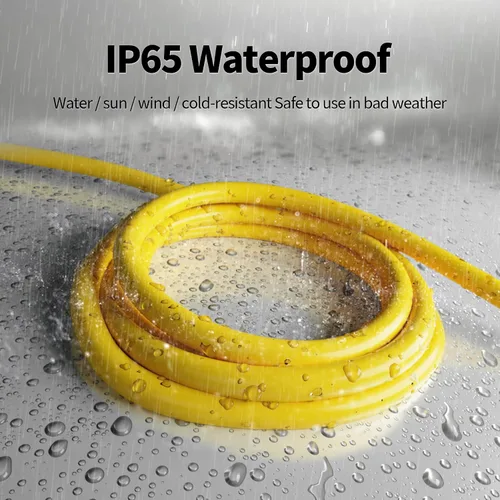 Vista 4 de POWGRN Cable de Extensión para Exteriores de 50 Pies 10AWG Impermeable Resistente Calibre 10 de 3 Clavijas, Cable de Alimentación Largo Flexible