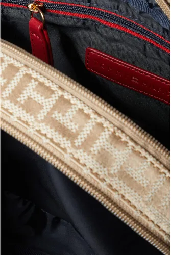 Vista 3 de Tommy Hilfiger Cynthia - Bolso cruzado para cámara - Monograma cuadrado Jacquard Caqui Tonal Talla única, Caqui Tonal