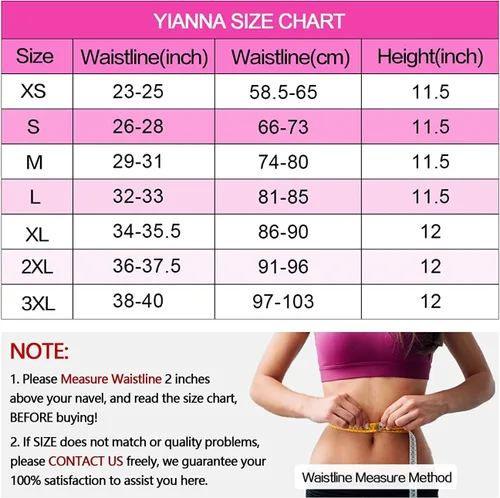 Vista 4 de YIANNA Entrenador de cintura para mujer, corsé de látex bajo el busto, corsé de cintura con reloj de arena, 4 ganchos