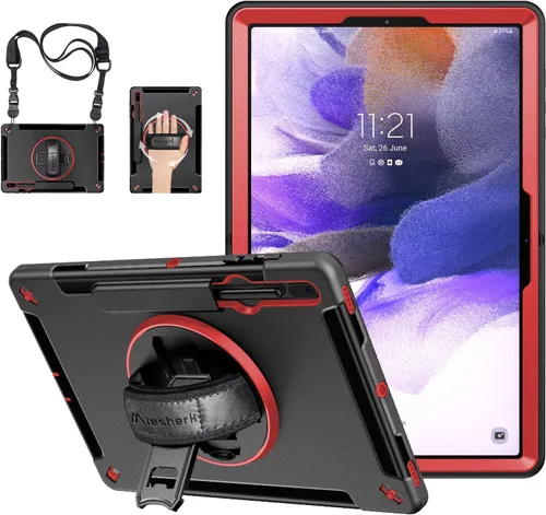 Vista 32 de Funda para iPad Pro de 12.9 2022/2021/2020/2018: Funda para iPad Pro 12.9 6ª/5ª/4ª/3ª generación con protector de pantalla, soporte para lápices