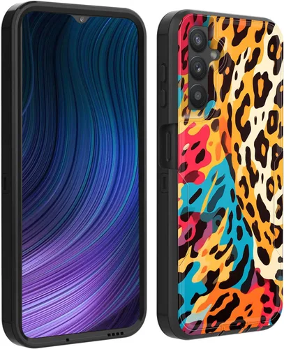 Vista 25 de Funda para Galaxy S23 5G, híbrida de doble capa (tapa a prueba de polvo integrada) (soporte magnético para automóvil) a prueba de golpes, protección