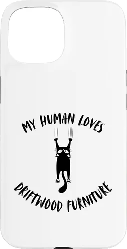 Vista 6 de iPhone 16 My Human Loves Driftwood Furniture - Cat Parent Hobby Lover Case