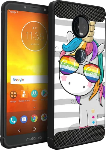 Vista 20 de CasesOnDeck - Funda compatible con Motorola Moto Z4 / Moto Z4 Play, funda de diseño de Moto Z4 Play, delgada, flexible, elegante, protección contra