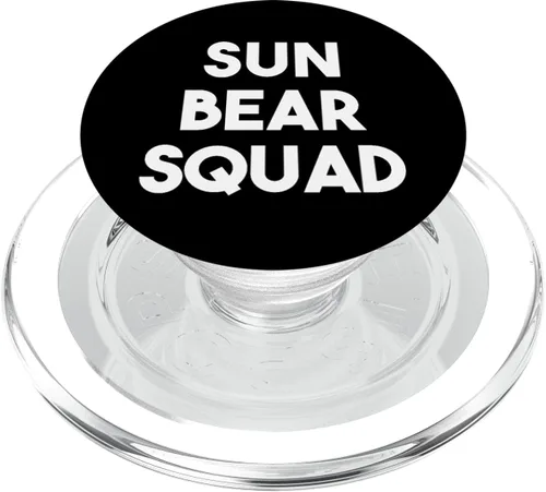 Vista 7 de Sun Bear Squad - Funny Sun Bear Lover PopSockets Adhesive PopGrip