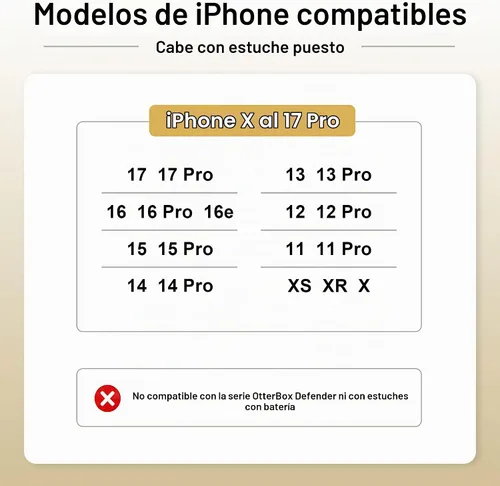 Vista 3 de Funda PiTau para iPhone 17 Pro 16 16e 16 Pro 15 Pro 14 13 12 11 Xs X XR 10