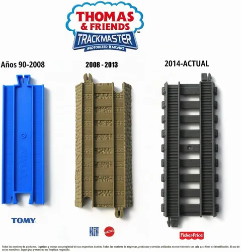 Vista 4 de TrainLab Adaptadores compatibles con Trackmaster (2009 marrón) a vías de tren de madera (2 piezas) (amarillo)