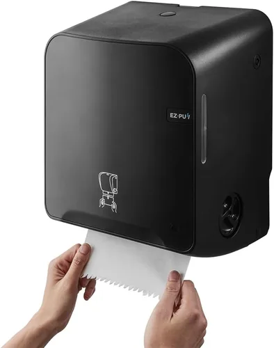 Vista 5 de EZ-Pull 5300B-EZ - Dispensador de papel de toalla manual manual de alta capacidad montado en la pared, color negro