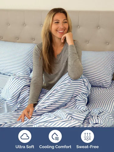 Vista 140 de Extra Deep Twin XL Sheet Set - 3 Piece College Dorm Room - White 01-Blanco