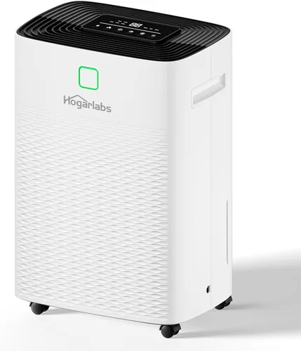 Vista 12 de HOGARLABS Deshumidificadores de 30 pintas para el hogar y sótanos, con 3 modos de funcionamiento, protección contra desbordamiento y apagado