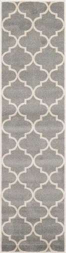 Vista 12 de Unique Loom Trellis Collection - Alfombra marroquí de celosía gris (7' 0 pies x 10' 0 pies)