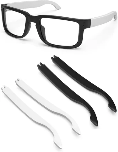 Vista 17 de Eye Opening Stuff Brazos de repuesto compatibles con gafas de sol Oakley Holbrook OO9102/Holbrook XL/Holbrook Asian Fit Negro claro