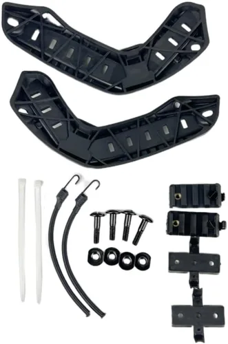 Vista 8 de ATAIRSOFT Kit de montaje en riel para casco rápido, guía de riel lateral del casco con tornillos de montaje de cordón