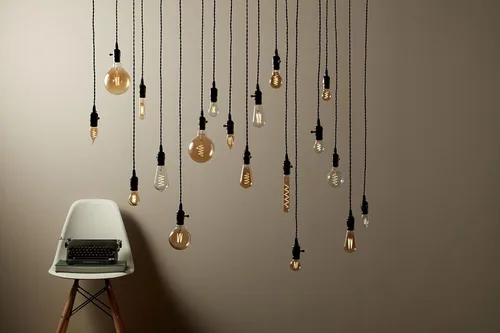 Vista 4 de GE Bombillas LED de estilo vintage, bombillas estilo Edison ST19, bombillas LED regulables, reemplazo de 60 W, vidrio transparente, luz cálida