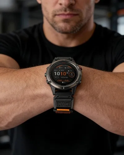 Vista 3 de Compatible con la Correa de Reloj Garmin, Correa Deportiva de Nylon Super Resistente con Diseño de Bucle Tejido, Banda de Reemplazo Dura