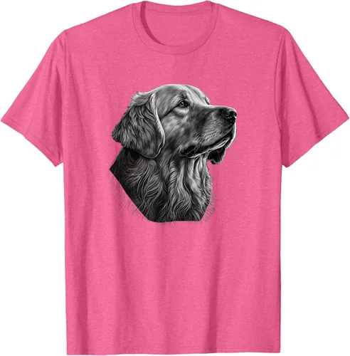 Vista 30 de Camiseta divertida Golden Retriever, Negro