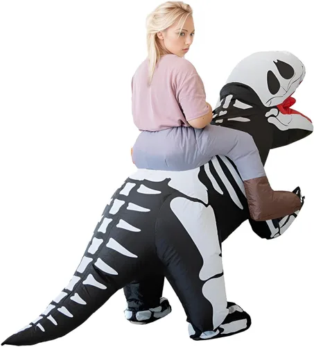 Vista 3 de Luxanna Disfraz inflable para adultos, Navidad, Halloween, fiesta, cosplay, traje de hombre y mujer, disfraz divertido de cuerpo completo