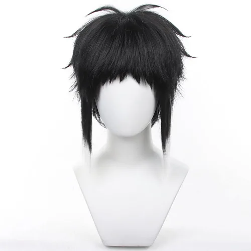 Vista 7 de Peluca Misa Amane, Death Note Misa Amane, peluca de cosplay con gorra de peluca, longitud aproximada de 27.6 in