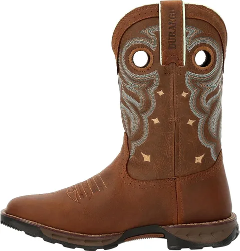 Vista 5 de Durango Maverick Botas de trabajo impermeables para mujer, Bronceado (Rugged Tan)