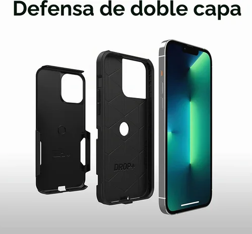 Vista 5 de OtterBox Commuter Series - Funda para iPhone 13 Pro Max y iPhone 12 Pro Max (Solo) - Embalaje no comercial - (Negro)