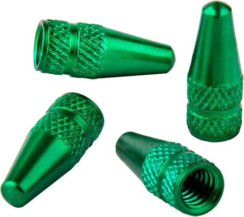 Vista 12 de Presta - Tapones de válvula de aluminio anodizado, uso en válvulas Presta/Francesas, diseños: bala, cohete, hamburguesa, cohete de bolsillo