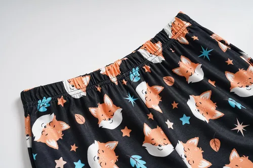 Vista 5 de Hupohoi Conjunto de pijama lindo de verano para niñas grandes, ropa de dormir estampada en forma de corazones a