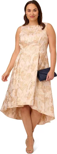 Vista 4 de Adrianna Papell Vestido Jacquard Metálico Perla Mujer