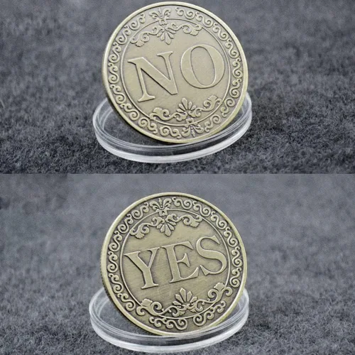 Vista 7 de Glamtune Novedad Sí No Challenge Coin Medallion Collector