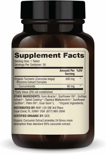 Vista 2 de Dr. Mercola Extracto de curcumina orgánico - Apoya la salud celular y la actividad antioxidante - Curcuminoides micronizados - Sin pimienta negra