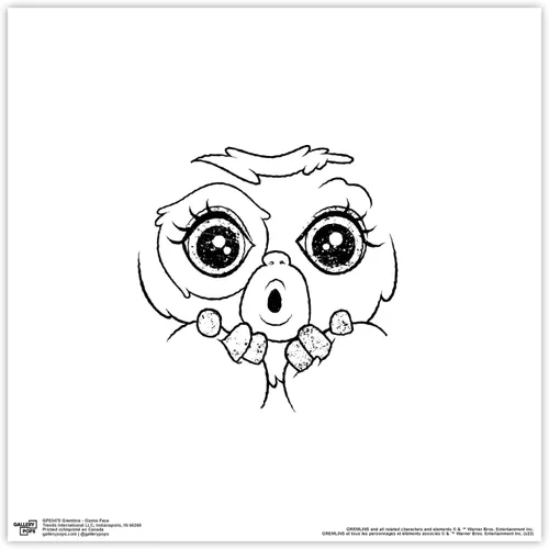 Vista 9 de Trends International Gallery Pops Gremlins - Arte de pared con cara de Gizmo, versión enmarcada negra, 12 x 12 pulgadas