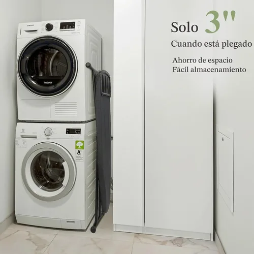 Vista 7 de Tabla de Planchar 48x15 pulgadas, Tabla de Planchar Ancha de Servicio Pesado de Tamaño Completo con Soporte de Plancha Retráctil, BlissBoard Marco