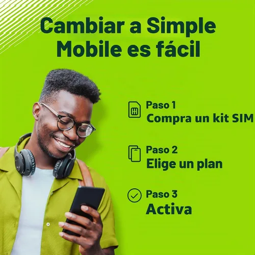 Vista 3 de Simple Mobile Trae tu propio teléfono 3 en 1 kit de SIM prepago