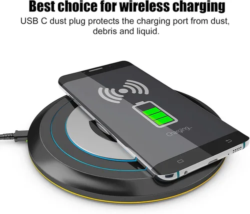 Vista 7 de 4 tapones de polvo USB C y 20 fundas para altavoces de teléfono, cubiertas de puerto USB C, cubiertas de puerto de carga antipolvo, protector