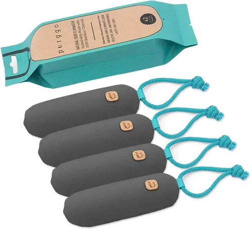 Vista 8 de PURGGO Bolsa purificadora de aire de carbón de bambú, dura más de 365 días, desodorante para zapatos, eliminador de olores, sin productos químicos