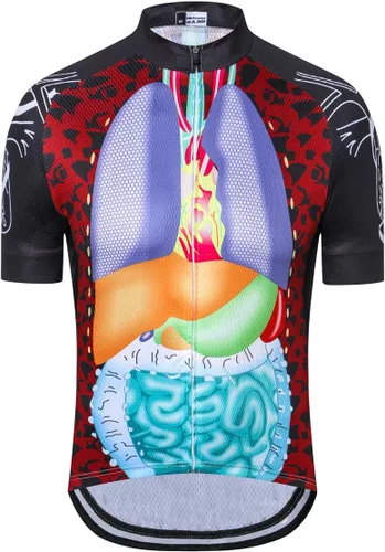 Vista 91 de Weimostar Hombre Ciclismo Jersey Manga Corta Bicicleta Ropa Multicolor Diamante