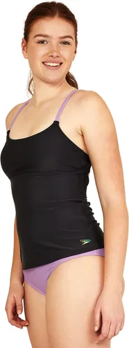 Vista 3 de Speedo Traje de baño para mujer, tankini con cuello redondo