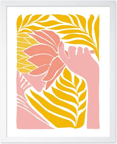 Vista 30 de Poster Master Póster de gato – Estampado floral retro – Arte de flores – Arte colorido de gato – Arte bohemio chic – Arte abstracto genial – Arte