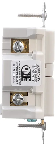 Vista 5 de EATON SGF15V Arrow Hart Duplex Gfci Receptáculo, 125 Vac, 15 A, 2 Polos, 3 Alambres, Marfil