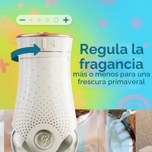 Vista 3 de Glade PlugIns Ambientador de Aceite con Aroma, Cool Coconut Edición Limitada, 3.35 oz Total, 5 Recambios