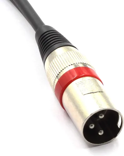 Vista 4 de XLR macho a 2 adaptadores de enchufe RCA Phono Cable de conexión divisor en Y, 1 XLR de 3 pines a conector RCA dual de audio estéreo (4.9 ft)
