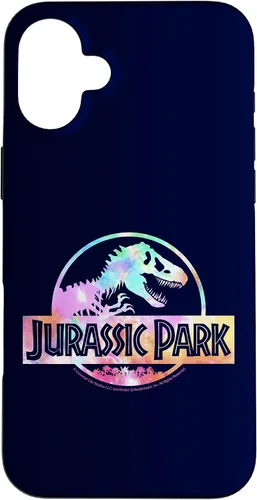 Vista 22 de Funda con logotipo para iPhone 16 Jurassic Park Tie Dye Fill